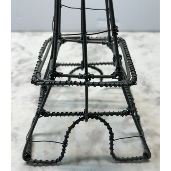 Wire Eiffel Tower Sculpture Paris France Vintage Inspired Decorative Art Piece - Picture 8 of 10